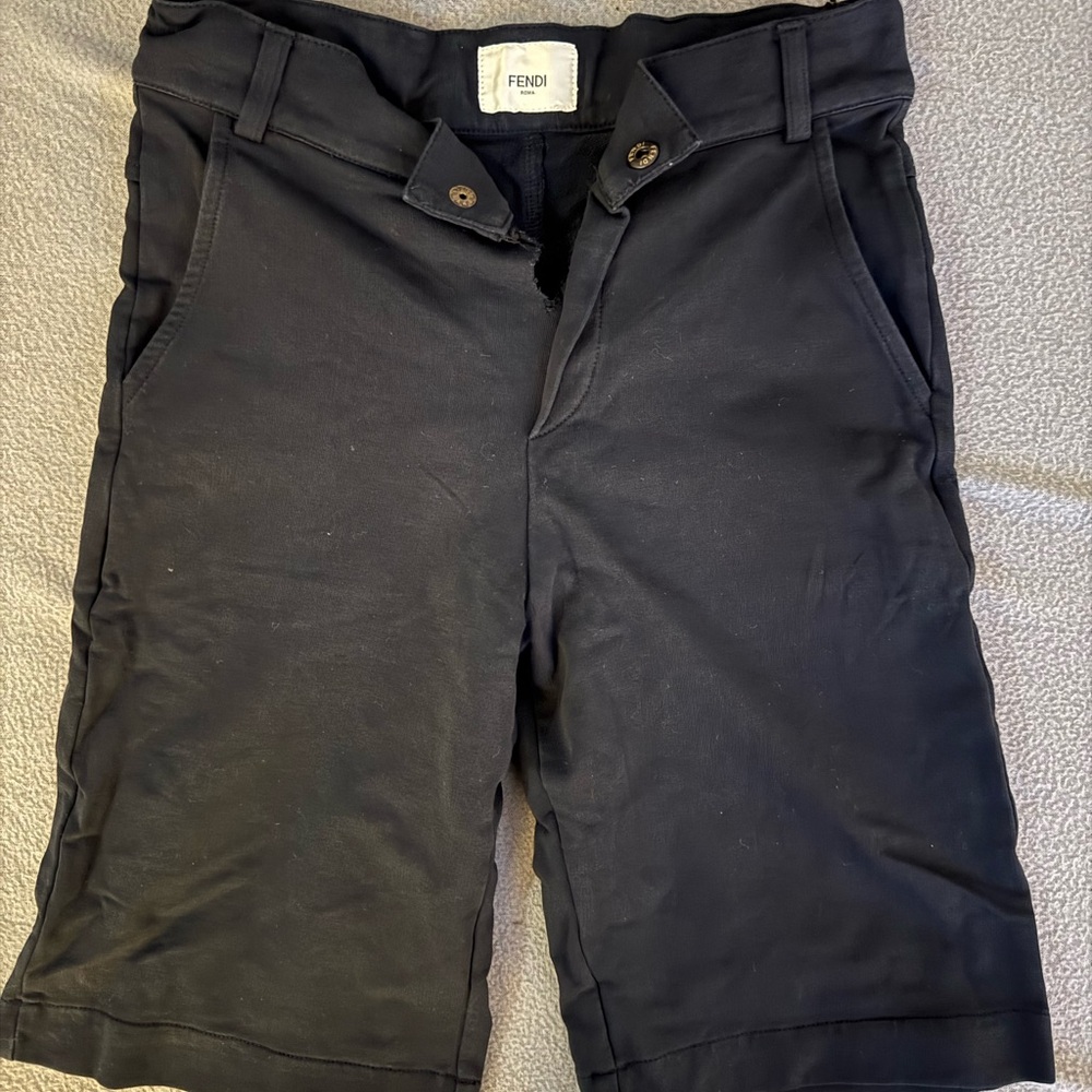 Fendi Boys Black Bermuda Shorts
